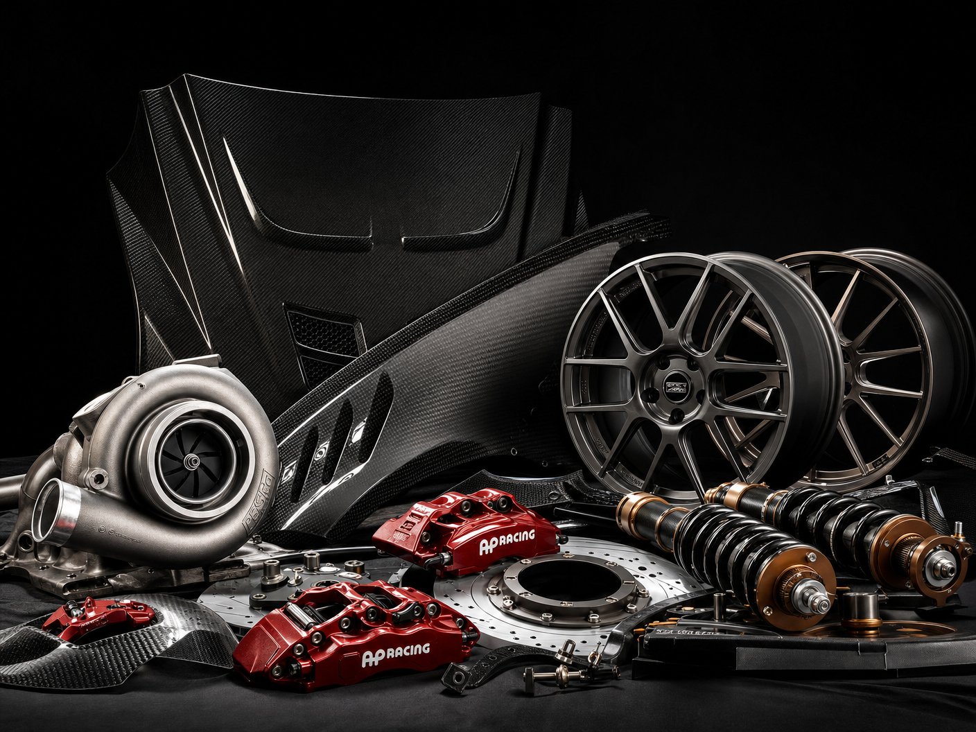 偷拍配件 - Brembo GT 6活塞卡钳套件